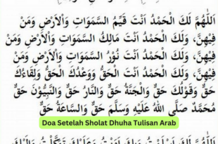 Doa Setelah Sholat Dhuha Tulisan Arab