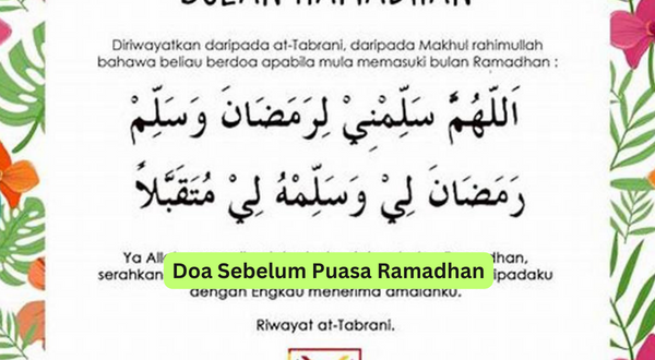 Doa Sebelum Puasa Ramadhan